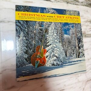 Vintage 1960s Vinyl LP Christmas with Chet Atkins Country Holiday Record